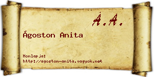 Ágoston Anita névjegykártya